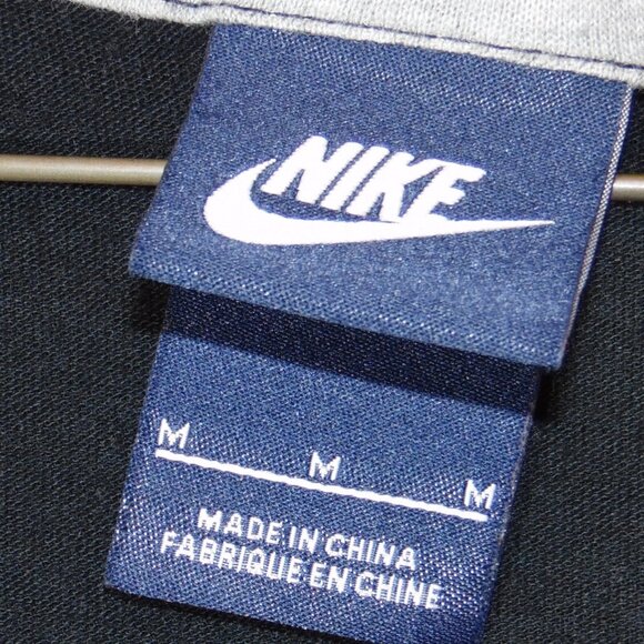 Nike Swoosh T-Shirt & Leggings Set Black top- M Bottom- L Fair Condition - Picture 4 of 10